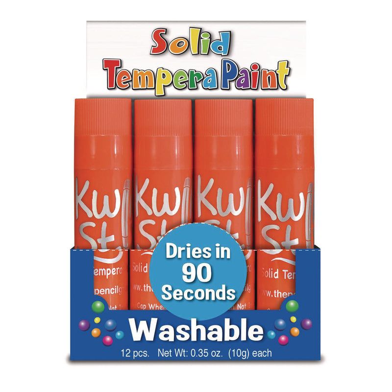 TPG Creations™ Kwik Stix Single Color Pack, 0.7" x 3.5", Orange, 12/Pack, 12 Packs/Carton (TPG6008012) Case of 12