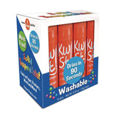 TPG Creations™ Kwik Stix Single Color Pack, 0.7" x 3.5", Orange, 12/Pack, 12 Packs/Carton (TPG6008012) Case of 12