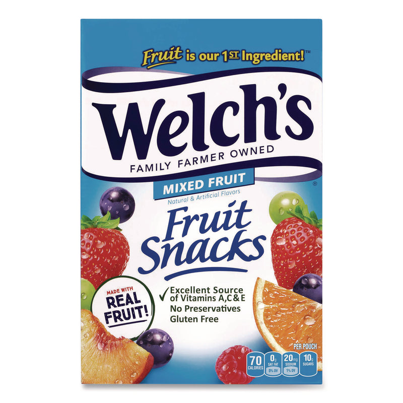 Welch's Fruit Snacks, Mixed Fruit, 0.9 oz Pouch, 40/Box (WELPIM94068) Box of 42