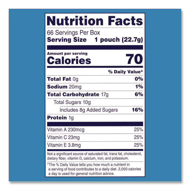 Welch's Fruit Snacks, Mixed Fruit, 0.9 oz Pouch, 40/Box (WELPIM94068) Box of 42