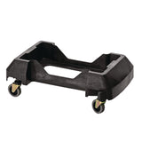 Alpine Industries Rectangular Trash Can Dolly, 200 lb Capacity, 8.2 x 24.4 x 15.7, Black (ALHALP477DOLLY) Each