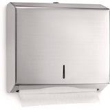 Alpine Industries Horizontal C-Fold/Multi-Fold Paper Towel Dispenser, 10.2 x 4 x 11.2, Brushed Nickel (ALHALP481) Each