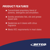 Betco® Citrusolv 40 HD Degreaser, Citrus Scent, 1 gal Bottle, 4/Carton (BET2110400) Case of 4