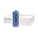 Inteplast Group Institutional Low-Density Can Liners, Soiled Linen, 30 gal, 1 mil, 30" x 43", Blue, 200/Carton (IBSBR3043XHVB) Case of 200
