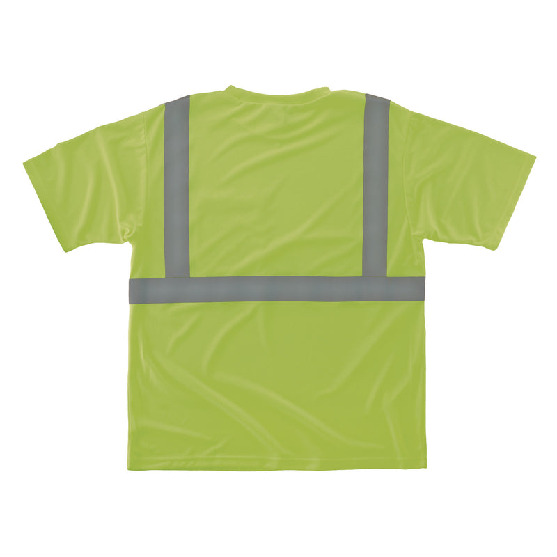 Ergodyne GloWear 8289-ECO Class 2 Recycled Hi-Vis T-Shirt, X-Small, Lime (EGO21531) Each