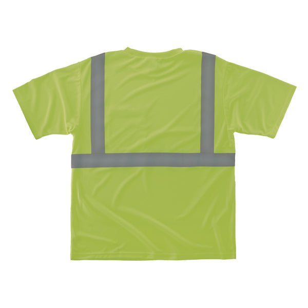 Ergodyne GloWear 8289-ECO Class 2 Recycled Hi-Vis T-Shirt, X-Large, Lime (EGO21535) Each