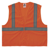 Ergodyne GloWear 8205HL-ECO Class 2 Recycled Hi-Vis Vest, Mesh, Polyester, X-Small, Orange (EGO21991) Each