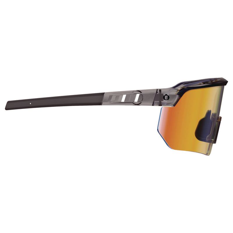 Ergodyne Skullerz AEGIR-AFASPM Anti-Scratch and Enhanced Anti-Fog Safety Glasses, Clear Smoke Frame, Orange Mirror Polycarb Lens (EGO55060) Each