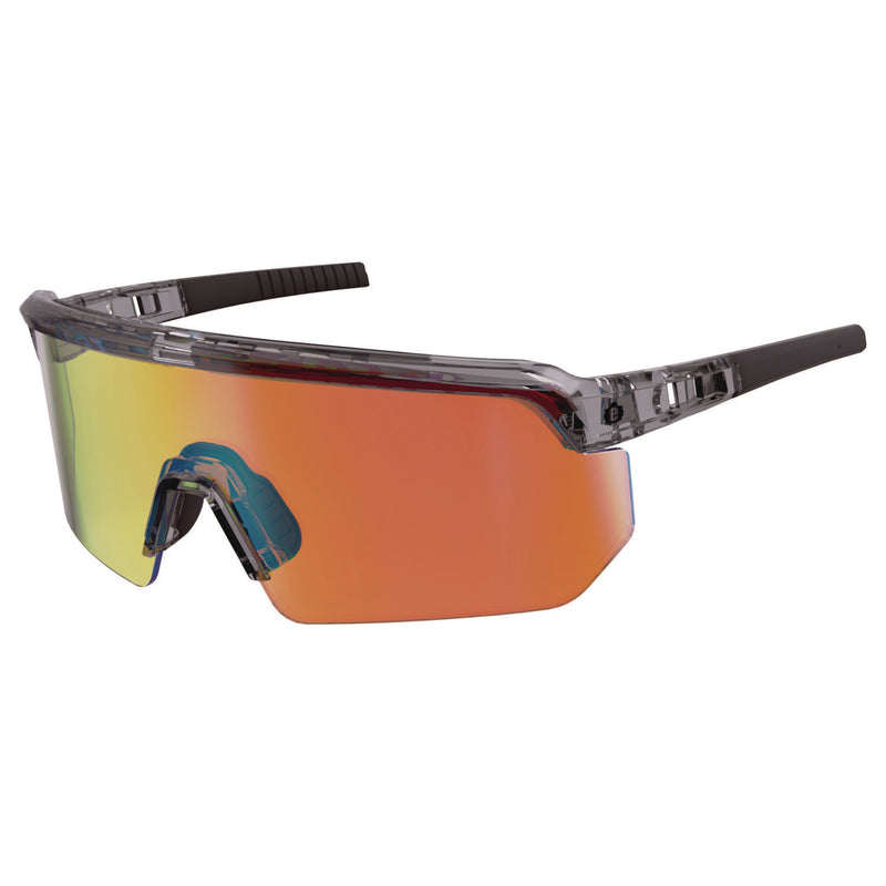 Ergodyne Skullerz AEGIR-AFASPM Anti-Scratch and Enhanced Anti-Fog Safety Glasses, Clear Smoke Frame, Orange Mirror Polycarb Lens (EGO55060) Each