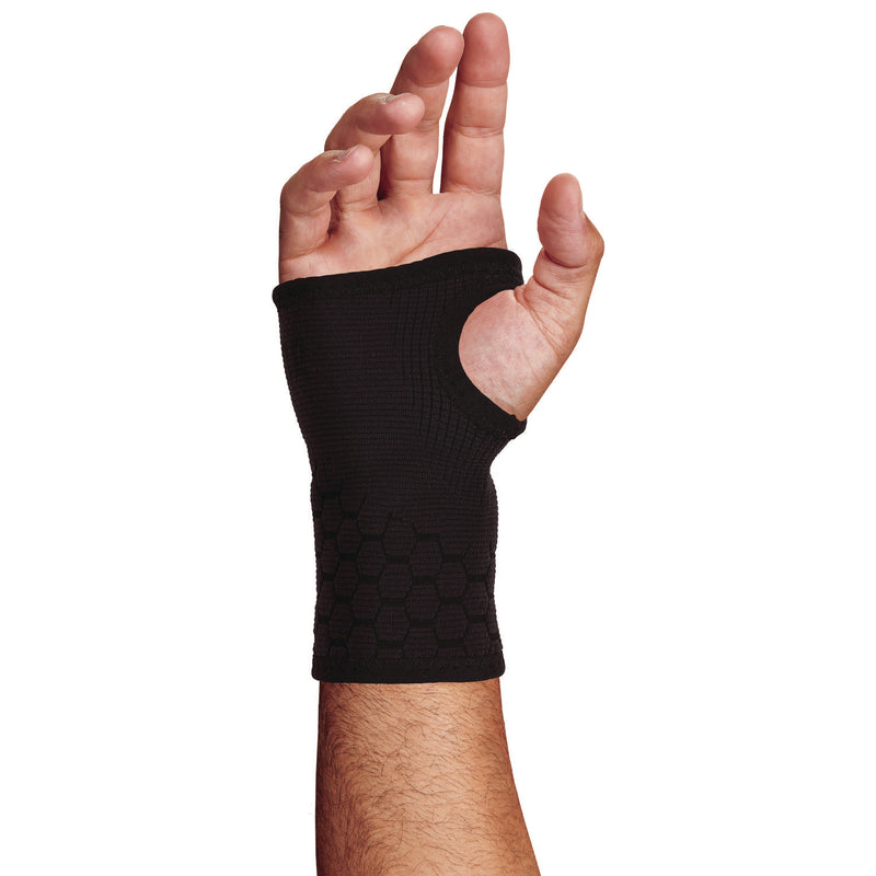 Ergodyne ProFlex 660 Wrist Support Sleeve, Small, Fits Left Hand/Right Hand, Black (EGO16587) Each