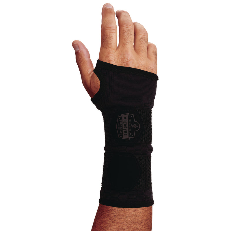 Ergodyne ProFlex 685 Wrist Support Sleeve - Double Strap, Small, Fits Left Hand/Right Hand, Black (EGO16616) Each