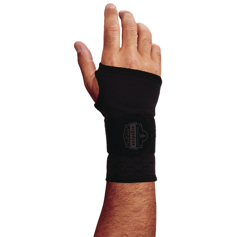 Ergodyne ProFlex 680 Wrist Support Sleeve - Single Strap, Small, Fits Left Hand/Right Hand, Black (EGO16626) Each