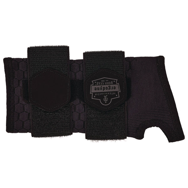 Ergodyne ProFlex 685 Wrist Support Sleeve - Double Strap, Medium, Fits Left Hand/Right Hand, Black (EGO16617) Each