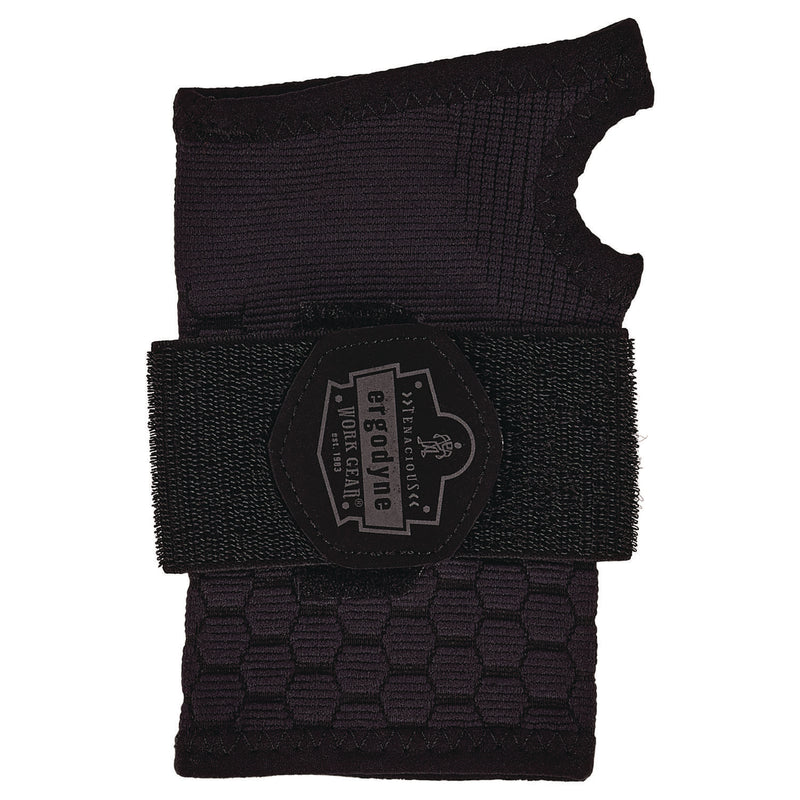 Ergodyne ProFlex 680 Wrist Support Sleeve - Single Strap, Medium, Fits Left Hand/Right Hand, Black (EGO16627) Each