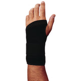 Ergodyne ProFlex 4005 Wrist Brace Support with Single Strap, Large, Fits Left Hand, Black (EGO70142) Each