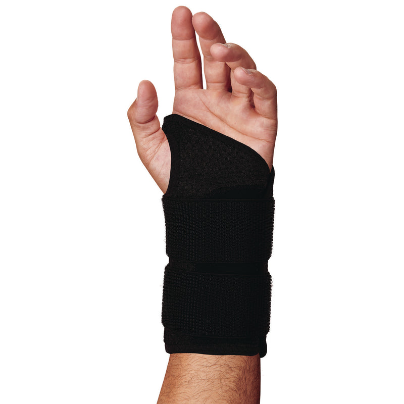 Ergodyne ProFlex 4015 Wrist Brace Support with Double Strap, Small, Fits Left Hand, Black (EGO70148) Each