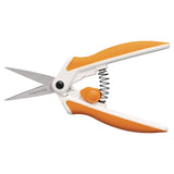 Fiskars® Micro-Tip Easy Action Scissors, 6.1" Long, 1.75” Cut Length, Orange/White Handle (FSK1069767) Each