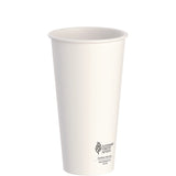 SOLO® Thermoguard Insulated Paper Hot Cups, 20 oz, White Sustainable Forest Design, 600/Carton (SCCDWTG20W) Case of 600