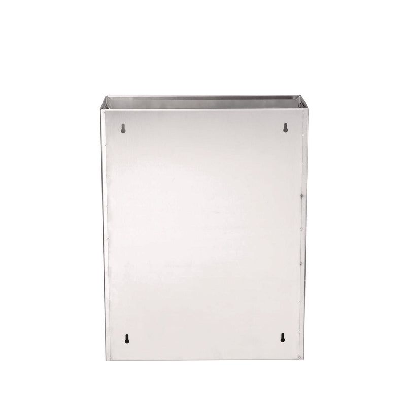 Alpine Industries Stainless Steel Surface-Mounted Waste Receptacle, 6.4 gal, Brushed Stainless Steel (ALHALP491) Each