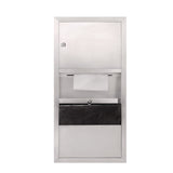 Alpine Industries Stainless Steel Surface-Mounted Paper Towel Dispenser with Waste Receptacle, 28 x 4 x 14 (ALHALP494) Each