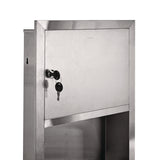 Alpine Industries Recessed Commercial Paper Towel Dispenser with 2 Gal Waste Receptacle, 28 x 4.3 x 14, Stainless Steel (ALHALP495) Each
