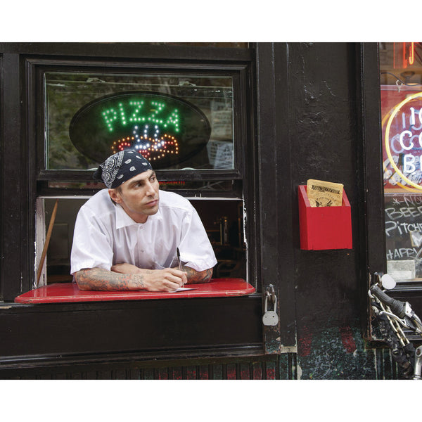 Alpine Industries LED Oval Pizza Sign, 23 x 14, Black Frame, Green/Orange/Red/White Graphics (ALHALP49707) Each