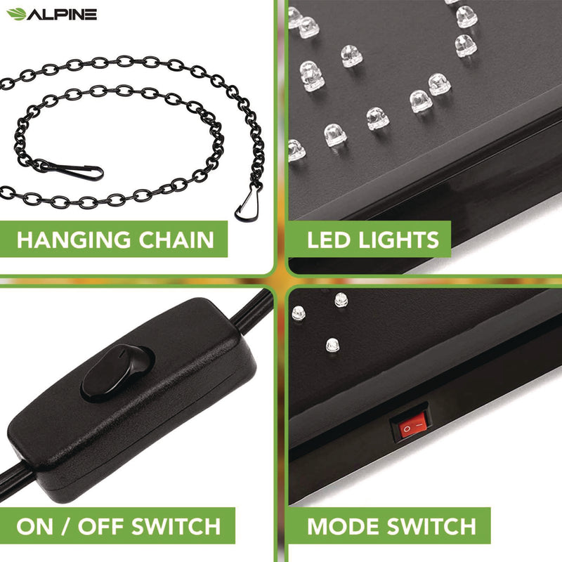 Alpine Industries LED Rectangular TACO Sign, 19 x 10, Black Frame, Green/Red/Yellow Graphics (ALHALP49711) Each