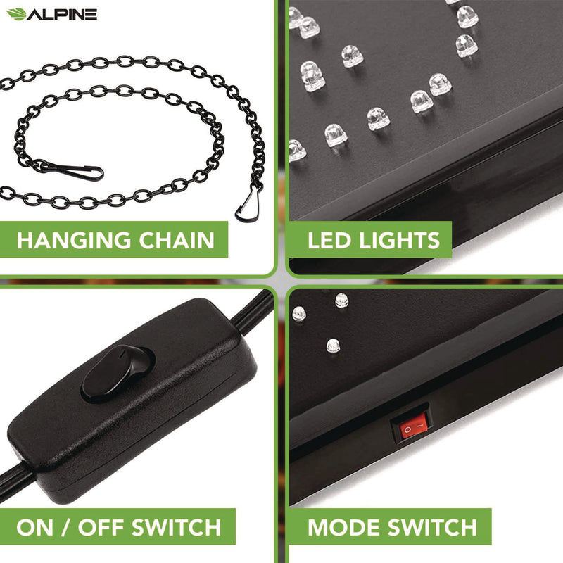 Alpine Industries LED Rectangular Beer Sign, 19 x 10, Black Frame, Blue/Green/Orange/Red/White Graphics (ALHALP49714) Each