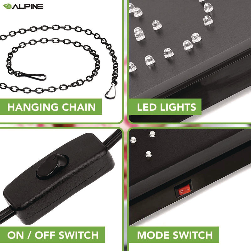 Alpine Industries LED Rectangular Ice Cream Sign, 19 x 10, Black Frame, Blue/Green/Orange/Red/White Graphics (ALHALP49713) Each