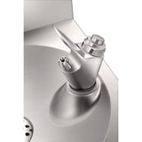 Alpine Industries Wall-Mounted Indoor/Outdoor Water Fountain, Single-Level, Non-Filtered, Non-Refrigerated, Silver (ALHALP70001) Each