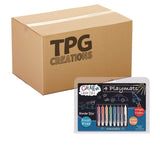 TPG Creations™ Wonder Stix Playmat Kit, 8 Assorted Pastel Wonderstix and 4 Playmats/Pack, 12 Packs/Carton (TPG64812) Case of 12