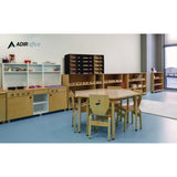AdirOffice File Classroom Literature Organizer, 15 Sections, Letter Size, 32 x 13 x 17, Black (ALHI50115BLK) Each