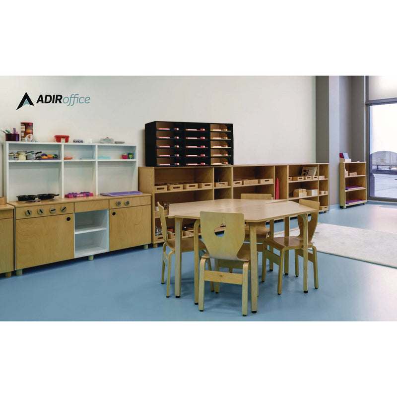 AdirOffice File Classroom Literature Organizer, 15 Sections, Letter Size, 32 x 13 x 17, Black (ALHI50115BLK) Each