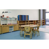 AdirOffice File Classroom Literature Organizer, 15 Sections, Letter Size, 32 x 13 x 17, Blue (ALHI50115BLU) Each