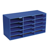 AdirOffice File Classroom Literature Organizer, 15 Sections, Letter Size, 32 x 13 x 17, Blue (ALHI50115BLU) Each