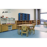 AdirOffice File Classroom Literature Organizer, 30 Sections, Letter Size, 32 x 13 x 21, Blue (ALHI50130BLU) Each