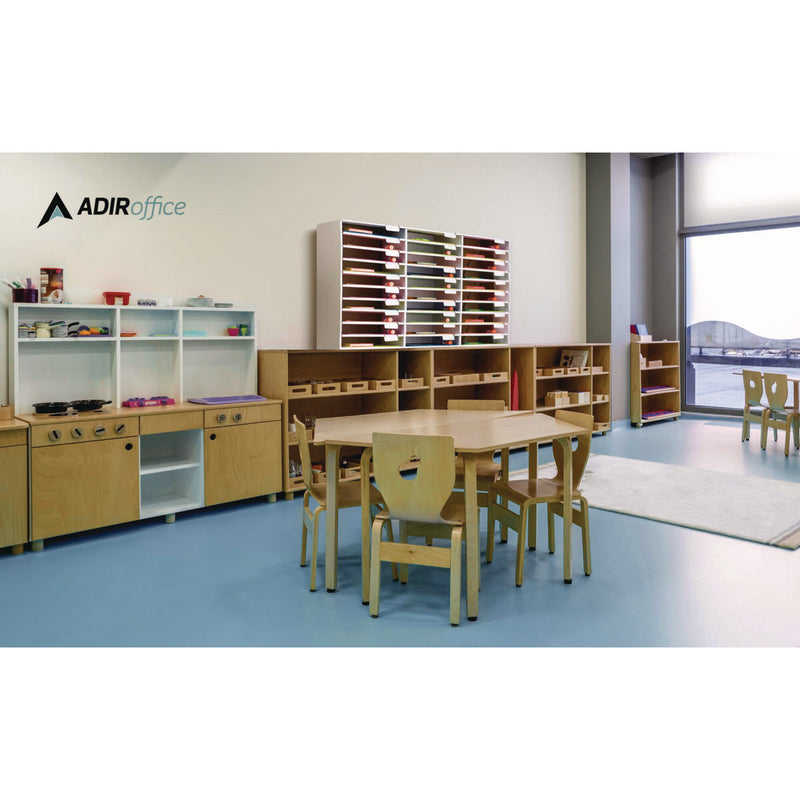 AdirOffice File Classroom Literature Organizer, 30 Sections, Letter Size, 32 x 13 x 21, White (ALHI50130WHI) Each