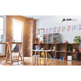 AdirOffice File Classroom Literature Organizer, 30 Sections, Letter Size, 32 x 13 x 21, White (ALHI50130WHI) Each