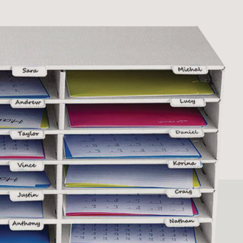 AdirOffice File Classroom Literature Organizer, 30 Sections, Letter Size, 32 x 13 x 21, White (ALHI50130WHI) Each