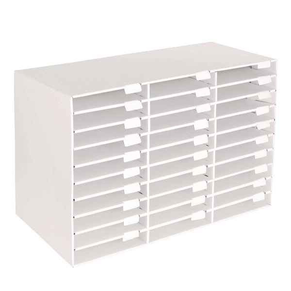 AdirOffice File Classroom Literature Organizer, 30 Sections, Letter Size, 32 x 13 x 21, White (ALHI50130WHI) Each