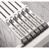 AdirOffice Blueprint Large File Document Hanging Clamps, 18" Wide Documents, 18", Silver, 6 Clamps (ALHI6016) Each