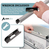 AdirOffice Blueprint Large File Document Hanging Clamps, 36" Wide Documents, 36", Silver, 6 Clamps (ALHI6046) Each