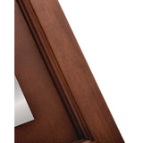 Alpine Industries 2-Sided Plated Wooden A-Frame Bilingual Wet Floor Sign, 15 x 2 x 24, Stainless Steel (ALHALP499SSB) Each