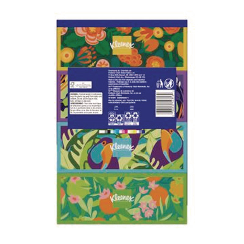 Kleenex® Ultra Soft Facial Tissue, 3-Ply, White, 120/Box, 4 Boxes/Pack, 8 Packs/Carton (KCM54316) Case of 8