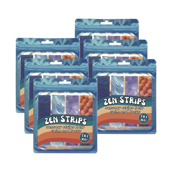 TPG Creations™ Zen Strips, Sandy Gradient, Assorted Colors, 4/Set, 36 Sets/Carton (TPG85536) Case of 36