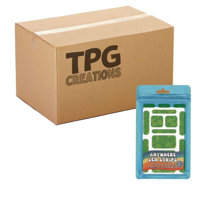 TPG Creations™ Anywhere Zen Strips, Sandy Palm Leaves, Assorted Colors, 13/Set, 24 Sets/Carton (TPG88624) Case of 24