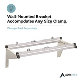 AdirOffice Drop Lift Blueprint Storage Wall Rack, Assorted Document Sizes Accommodated, 7.9" x 1.2" x 7.1", Gray (ALHI616) Each