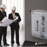 AdirOffice Drop Lift Blueprint Storage Wall Rack, Assorted Document Sizes Accommodated, 7.9" x 1.2" x 7.1", Black (ALHI616BLK) Each