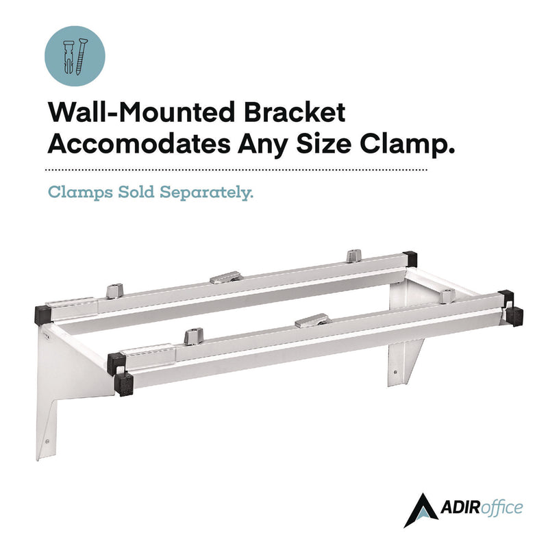 AdirOffice Drop Lift Blueprint Storage Wall Rack, Assorted Document Sizes Accommodated, 7.9" x 1.2" x 7.1", White (ALHI616WHI) Each