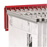 AdirOffice Large File Blueprint Pivot Wall Rack, Assorted Document Sizes Accommodated, 11" x 15.8" x 23.9", Red (ALHI617RED) Each